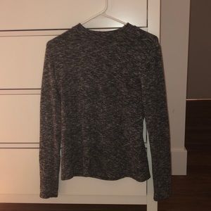 Knit high neck sweater